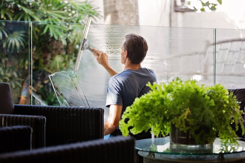 summer window cleaning